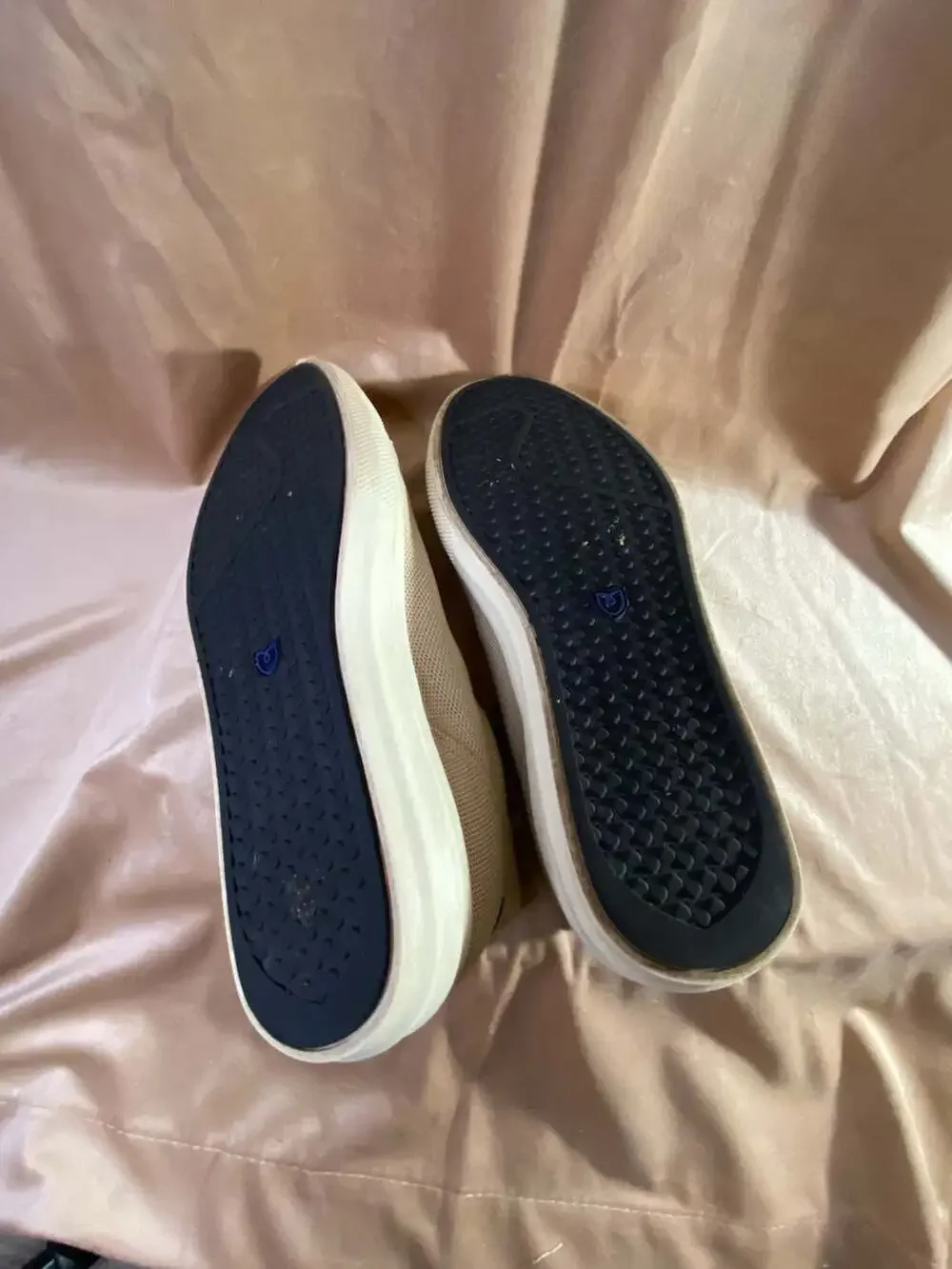 Rothy's RS02 Lace-Up Low Top Knit Sneakers in Beige